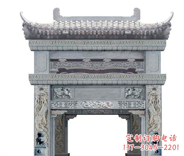 上海精美石雕牌坊雕塑