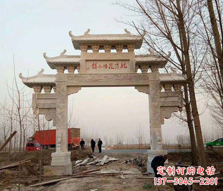 上海大理石牌坊石雕