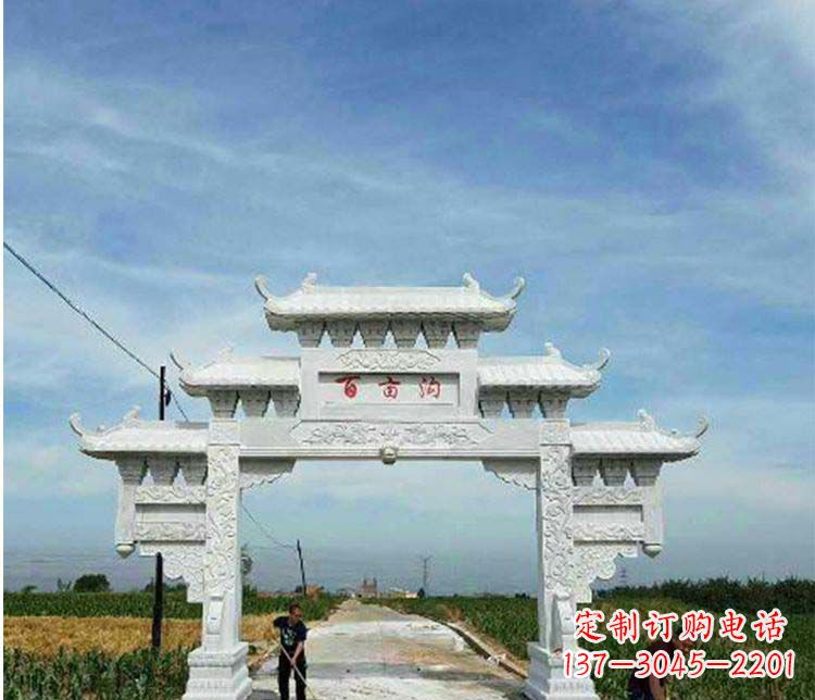 上海西方风格石牌坊石雕