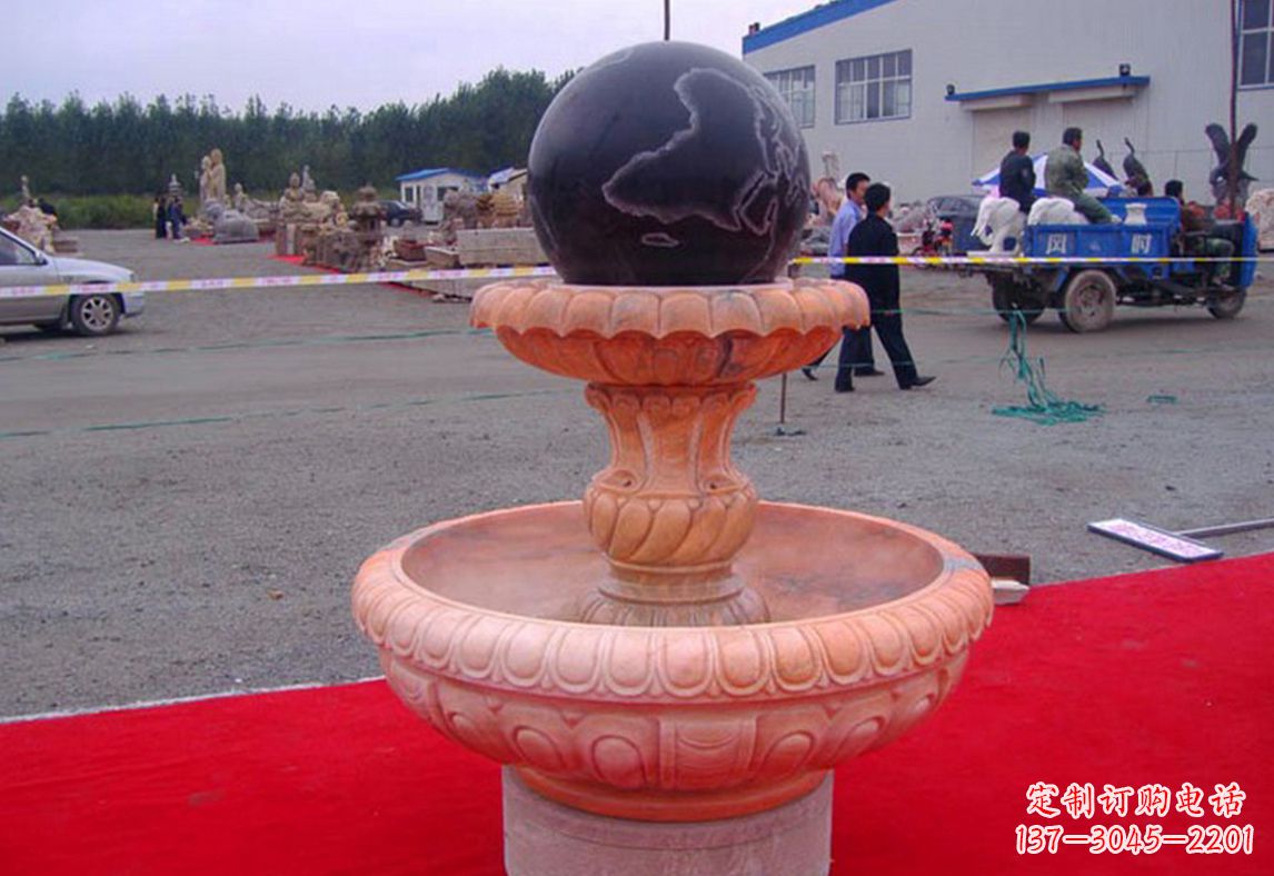 上海德化精美风水球雕塑