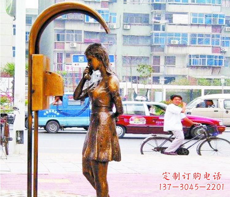 上海女孩铜雕塑——艺术的象征