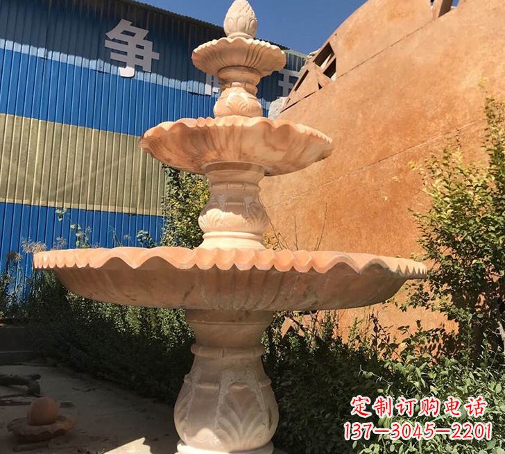 上海跌水盆喷泉石雕——精美的喷泉雕塑