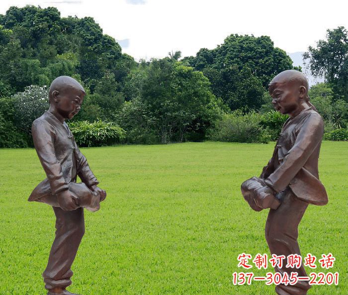 上海中领雕塑精致的儿童铜雕雕塑