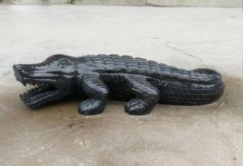 上海经典鳄鱼景观石雕