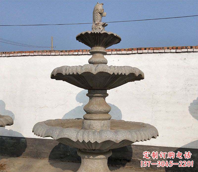 上海多层石质喷泉雕塑