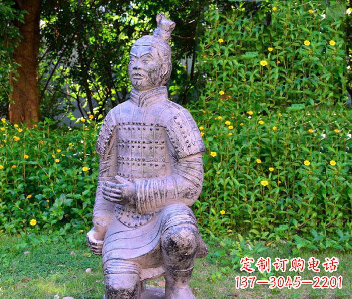 上海仿古兵马俑公园人物石雕