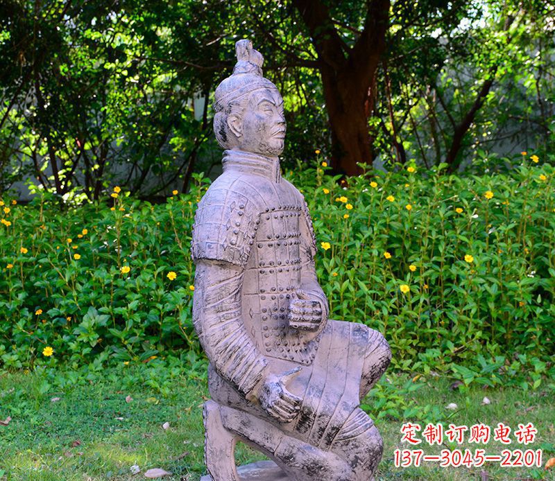 上海仿古兵马俑公园景观石雕