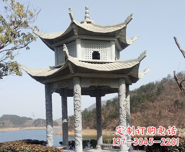 上海古典凉亭石雕