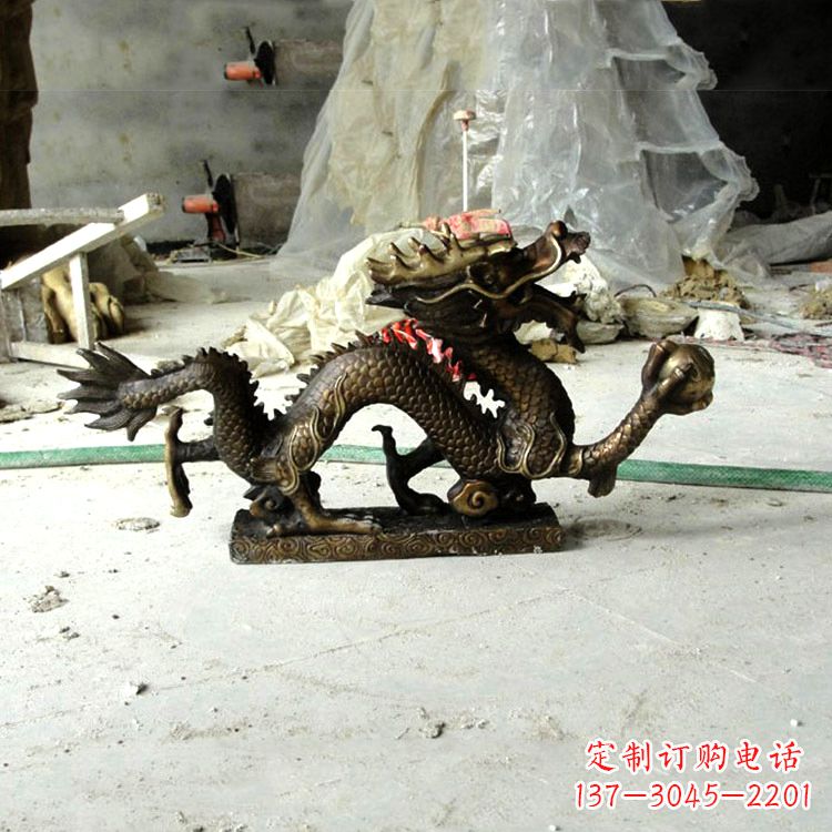 上海精美仿古龙铜雕塑