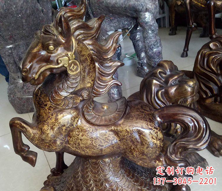 上海仿古雕塑马摆件