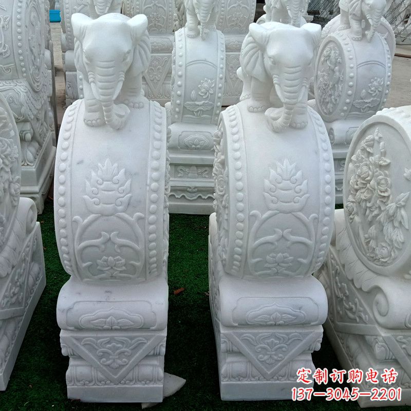 上海传统风格门墩雕塑