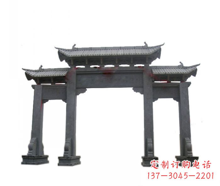 上海精美仿古牌坊石雕
