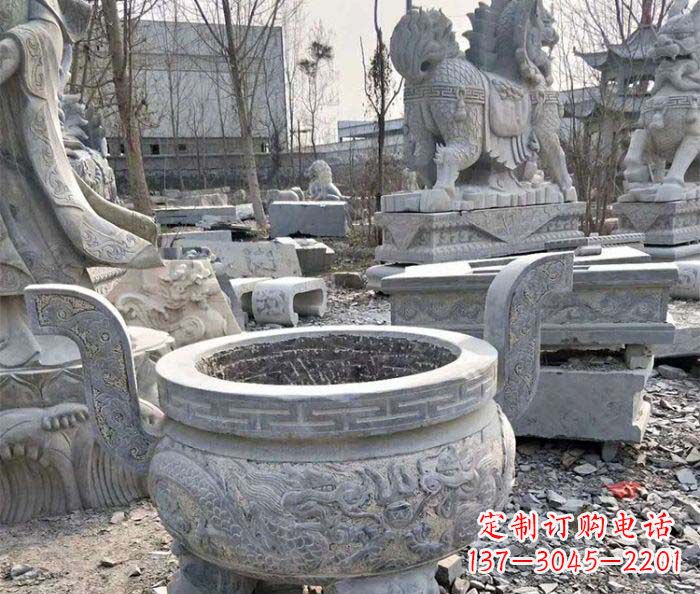 上海仿古精美石雕香炉