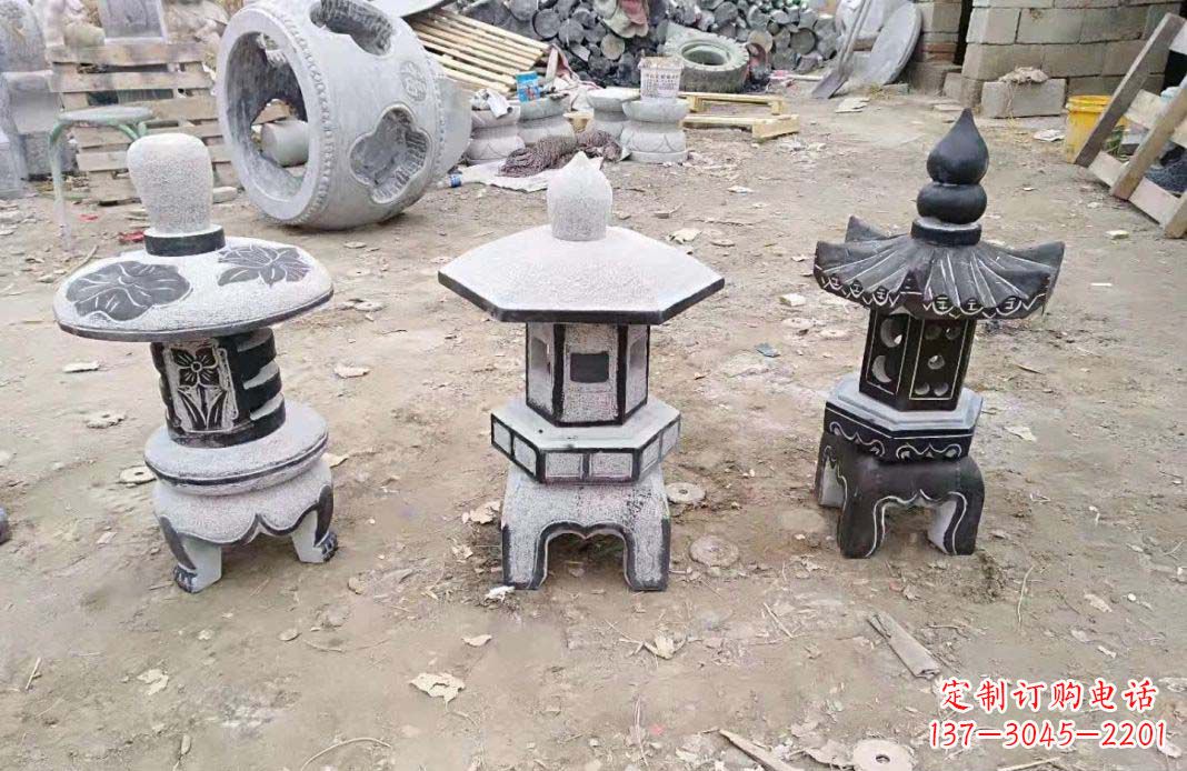 上海传统仿古石灯雕塑