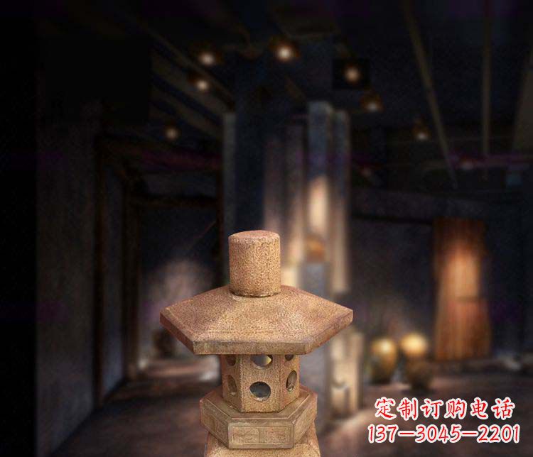 上海精美仿古石灯雕塑