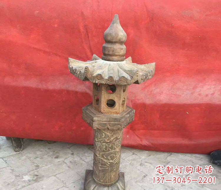 上海传统风格石灯雕塑
