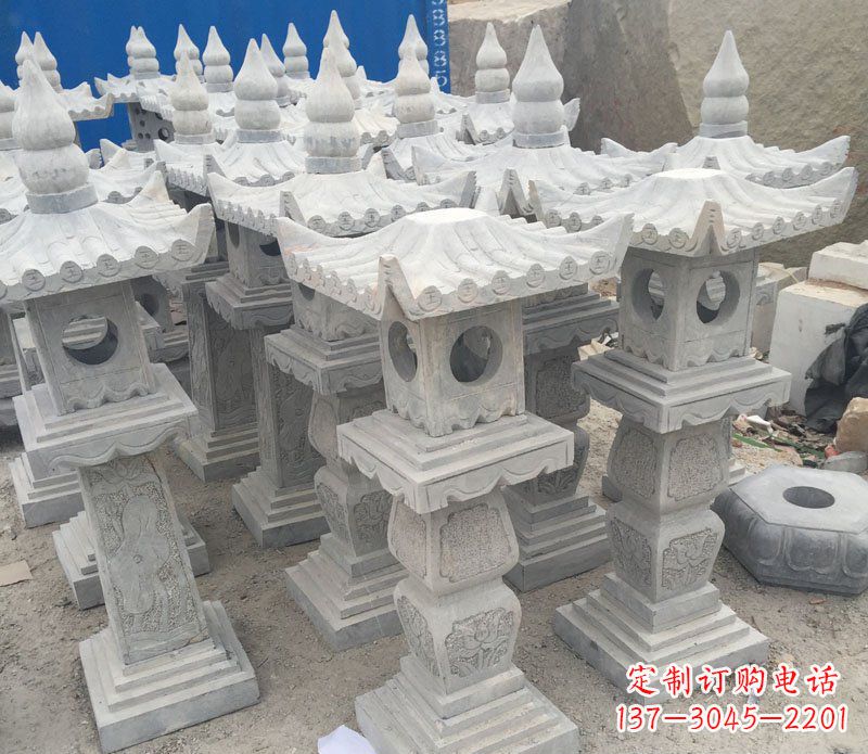 上海仿古石灯园林景观石雕
