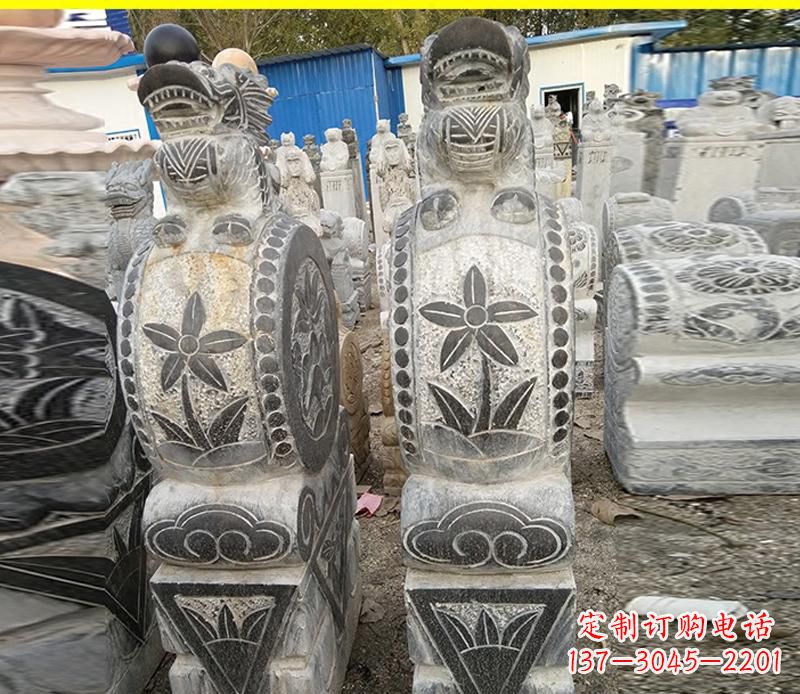上海仿古石门墩雕塑,传承历史文化