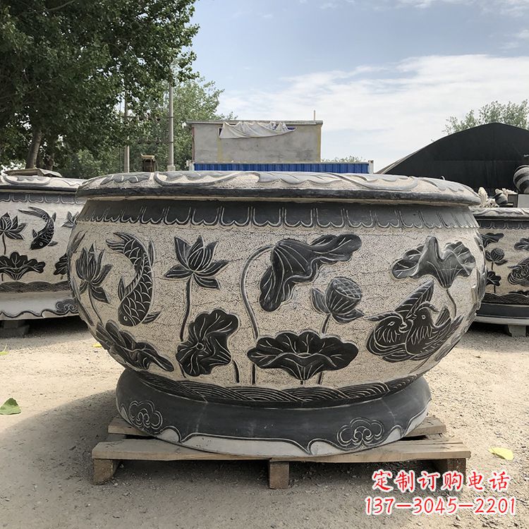 上海精美仿古花盆雕塑