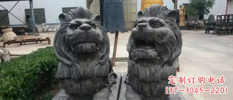 上海玻璃钢狮子雕塑
