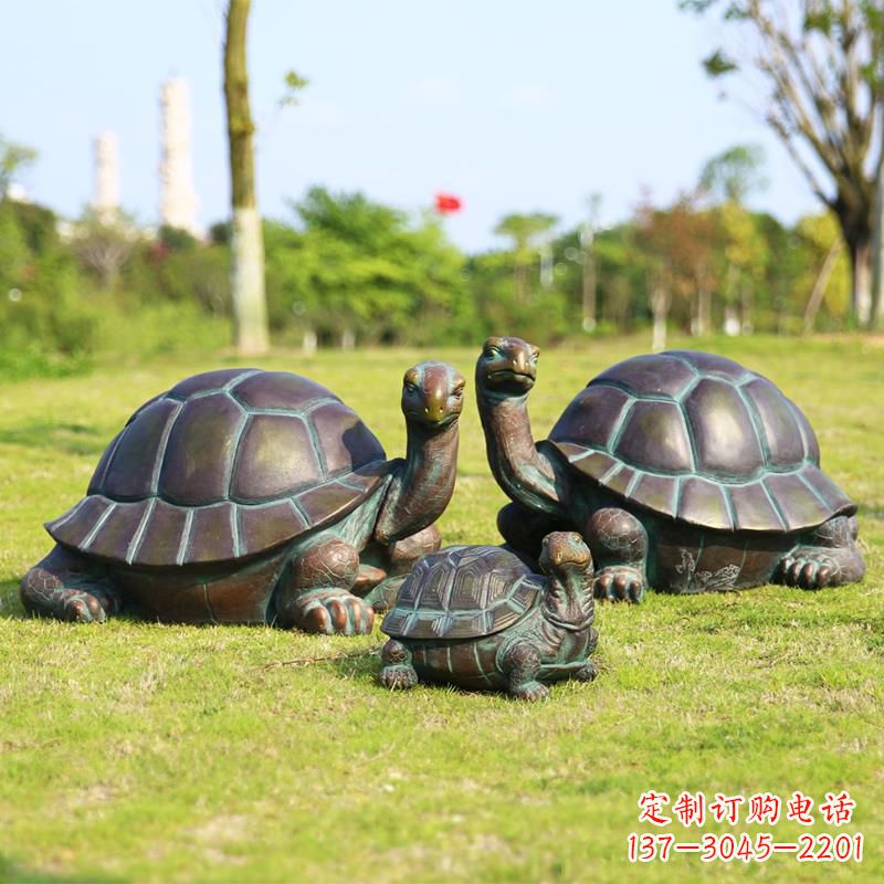 上海仿铜做工精美的乌龟雕塑摆件
