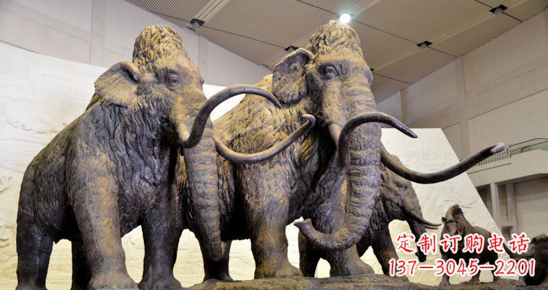 上海仿真大象玻璃钢动物雕塑
