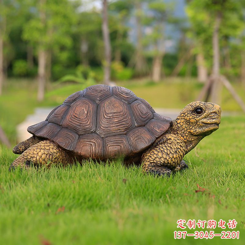 上海玻璃钢乌龟雕塑草坪摆件