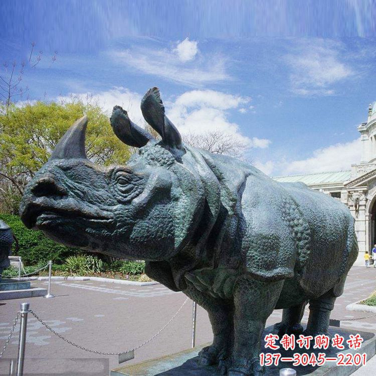 上海高端犀牛铜雕艺术品