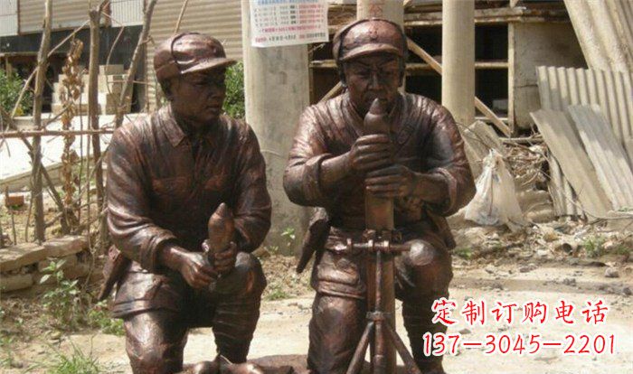 上海英勇勇士铜雕
