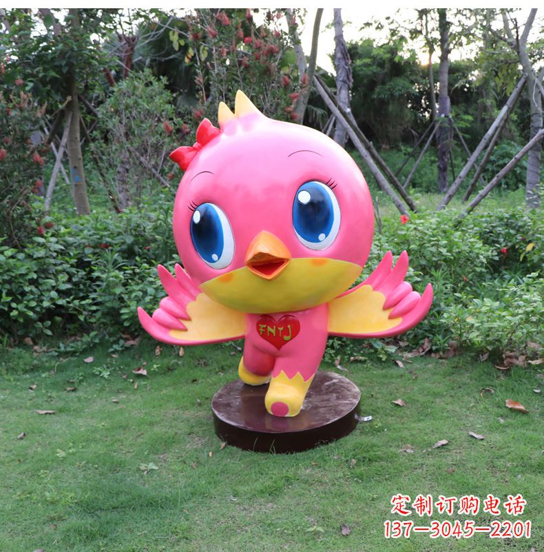 上海玻璃钢卡通鸽子雕塑