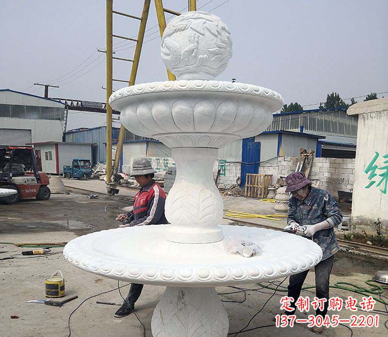 上海风水球喷泉石雕塑