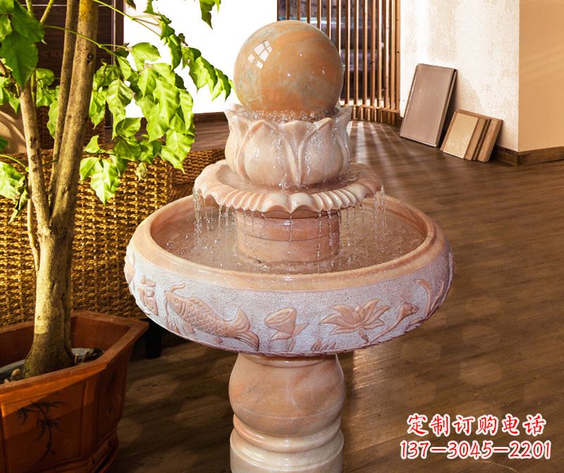 上海风水球石雕图片