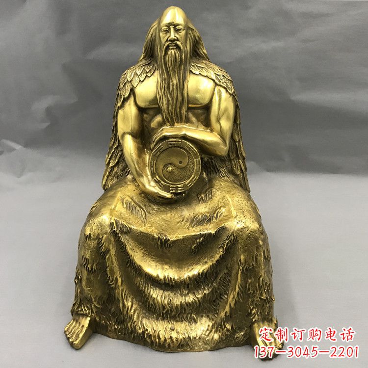 上海伏羲·神话传说铜雕塑