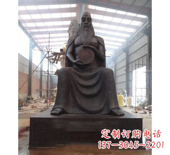 上海伏羲铜雕塑，精雕细琢的精美艺术品