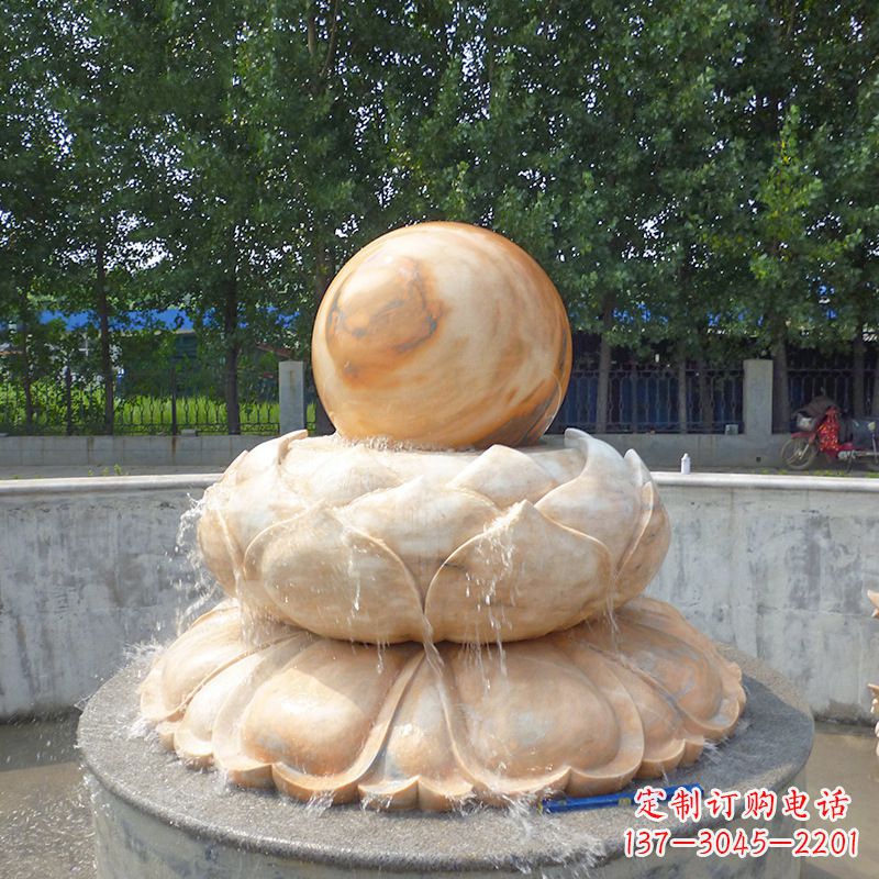 上海高档石制风水球雕塑让您的空间充满风水之力