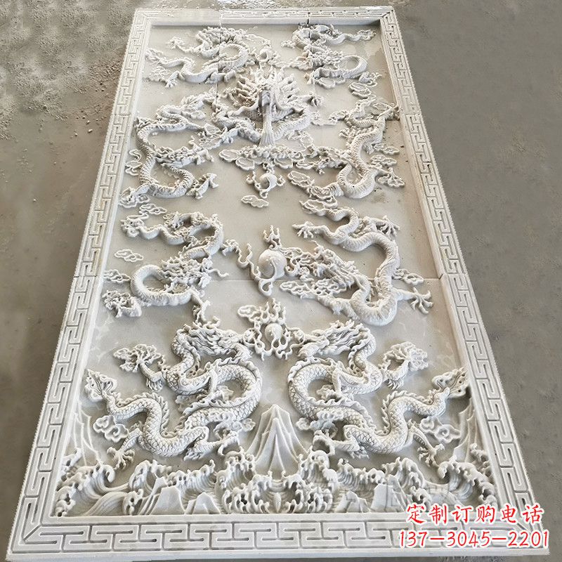 上海九龙壁装饰高浮雕雕塑