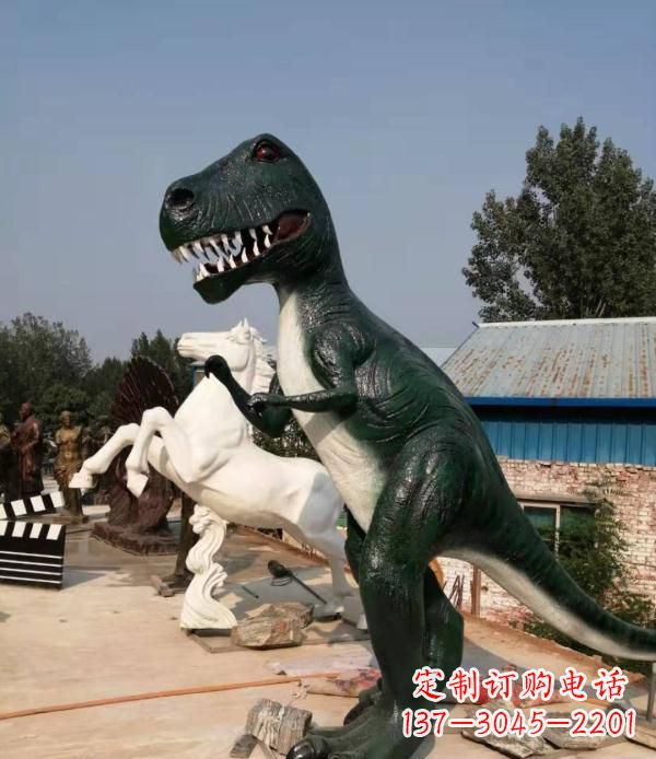 上海玻璃钢仿真恐龙雕塑