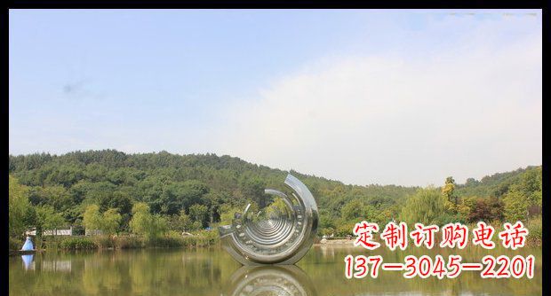 上海不锈钢圆环景观雕塑