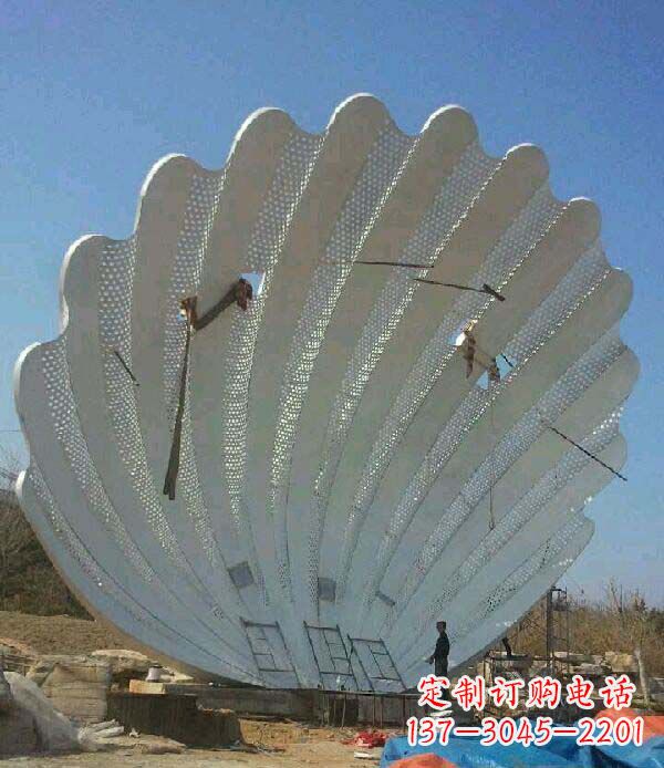 上海公园不锈钢贝壳雕塑