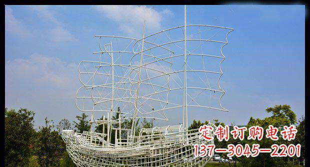 上海唯美不锈钢帆船雕塑