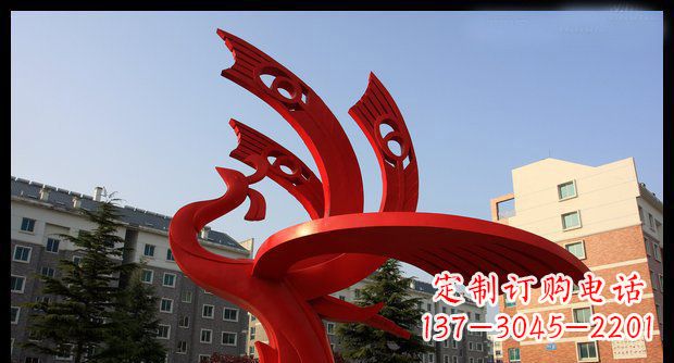 上海不锈钢凤凰雕塑