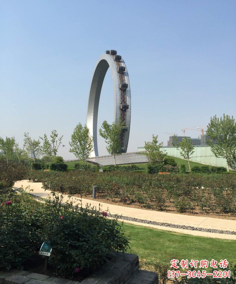 上海精美摩天轮不锈钢抽象雕塑