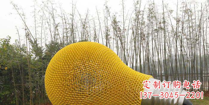 上海大型不锈钢灯泡雕塑
