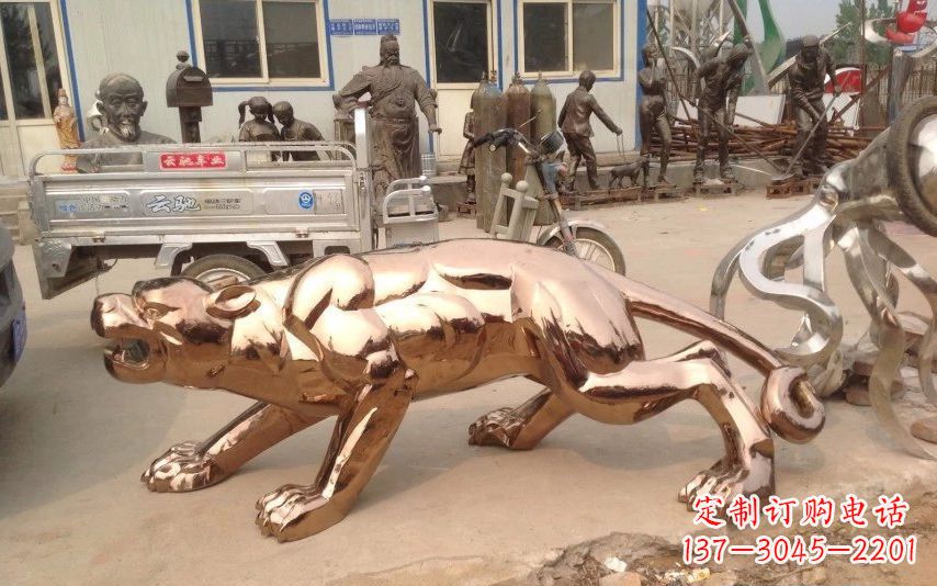 上海中领雕塑出品不锈钢动物雕塑