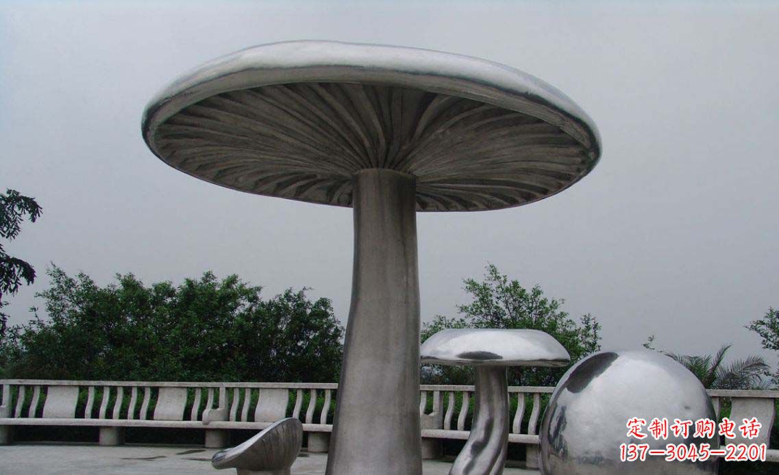 上海特色不锈钢凉亭雕塑
