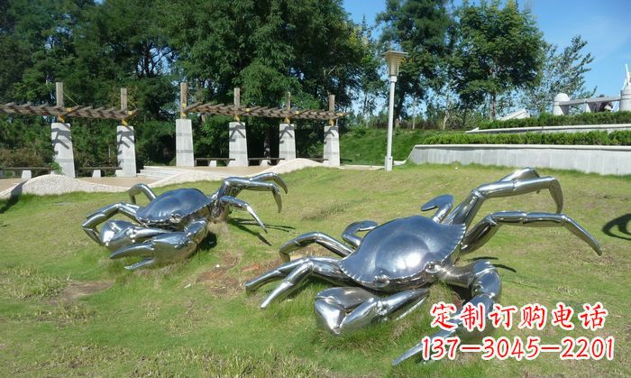 上海产品名称精美铸造不锈钢螃蟹雕塑