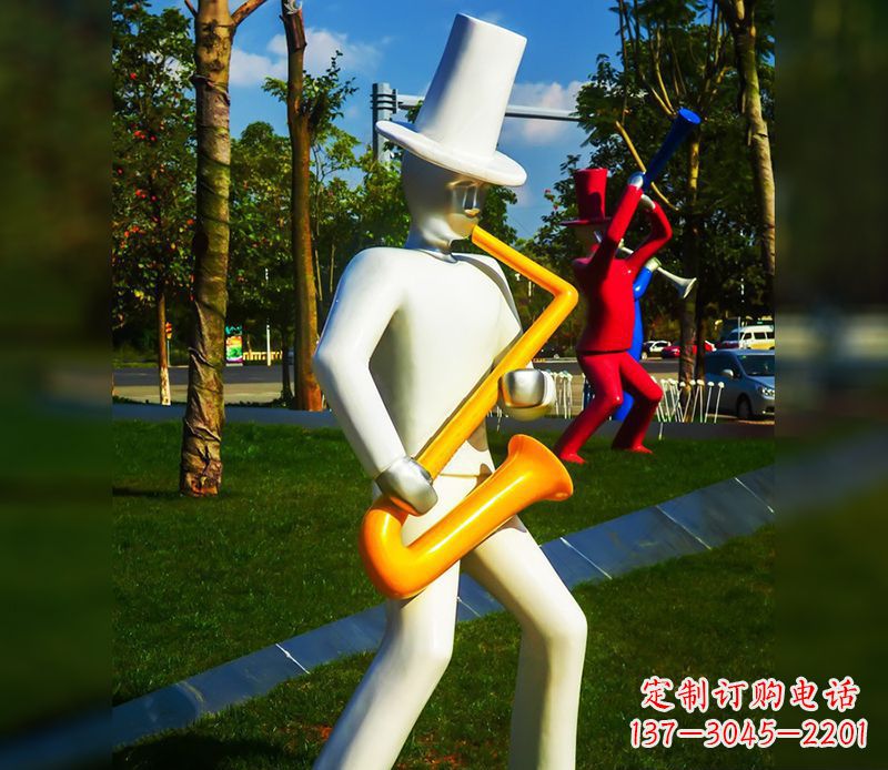 上海精美的萨克斯不锈钢雕塑