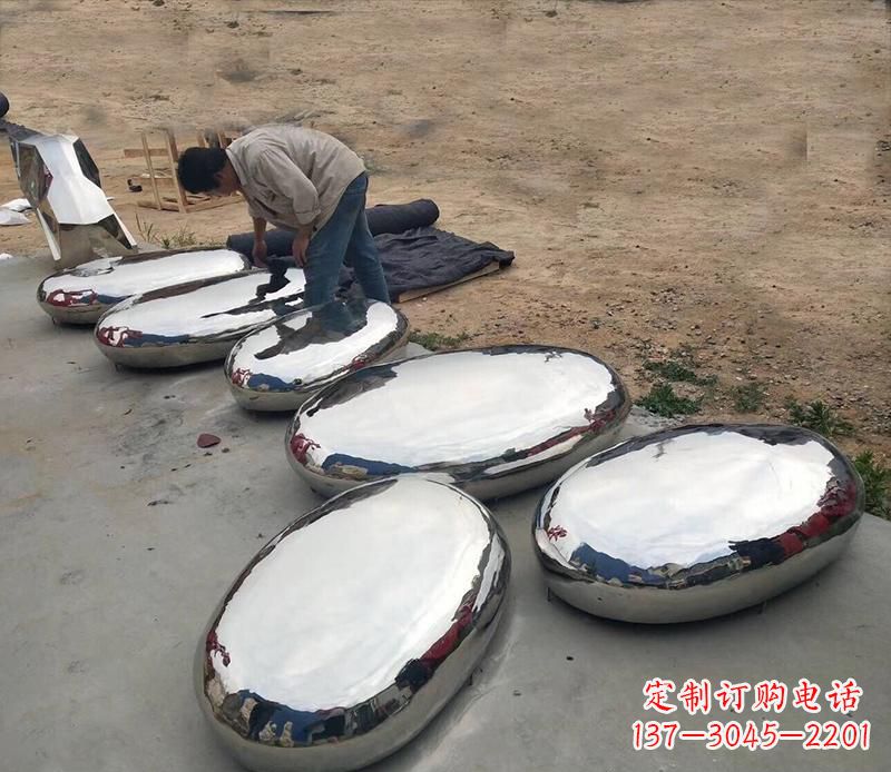 上海中领雕塑水滴形艺术雕塑
