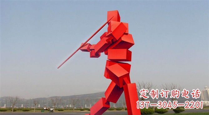 上海定制不锈钢标枪雕塑