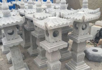 上海仿古石灯园林景观石雕